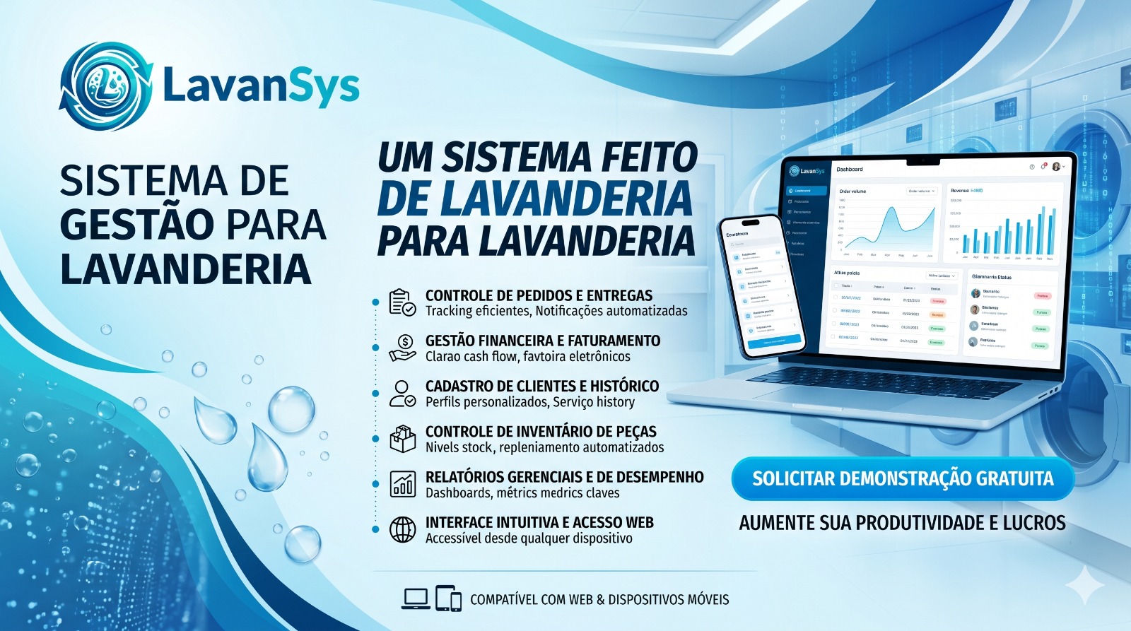 LavanSys – Sistema de Gestão completo para Lavanderia